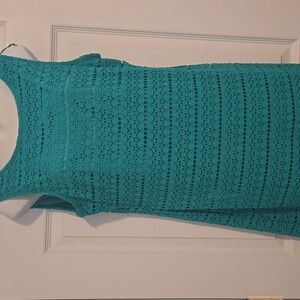 Ronni Nicole Green Lace Overlay Dress Size 12